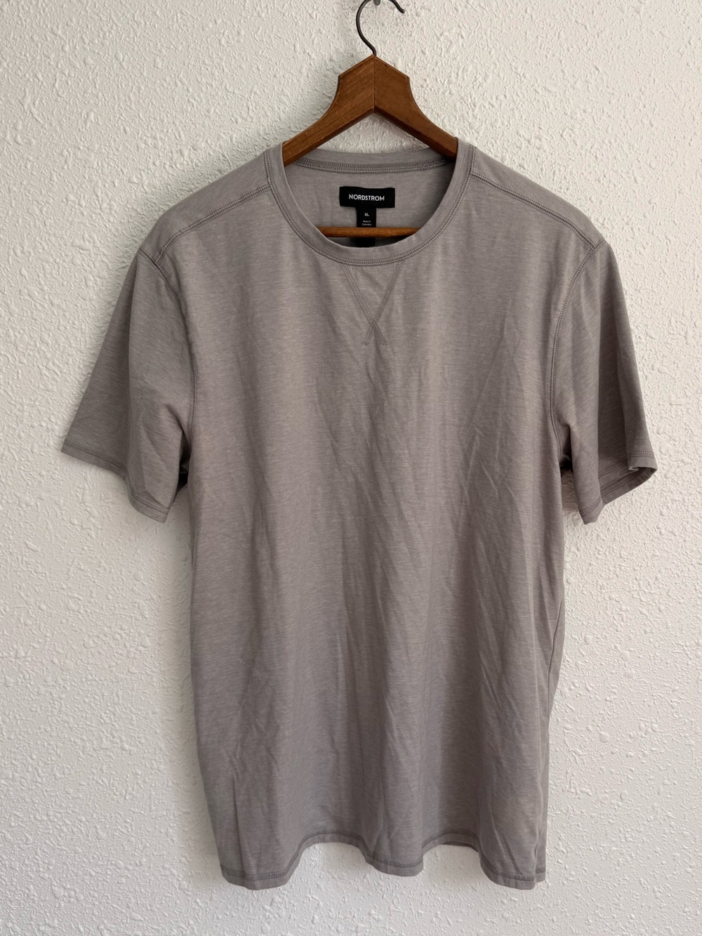 Nordstrom gray crewneck t shirt mens XL